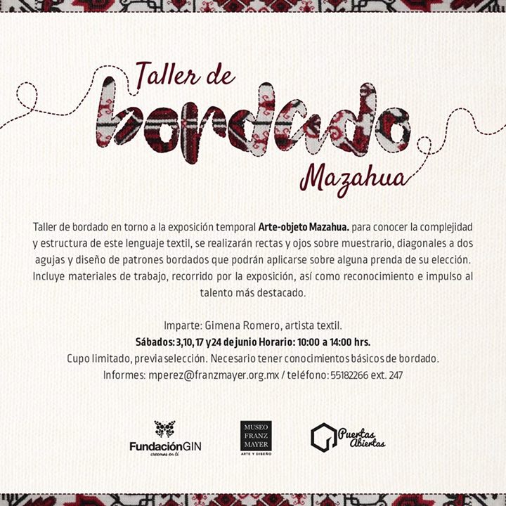 Tr’ezhi * ¡Taller de bordado mazahua!