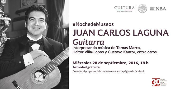 Concierto de Noche de Museos: Juan Carlos Laguna, guitarra