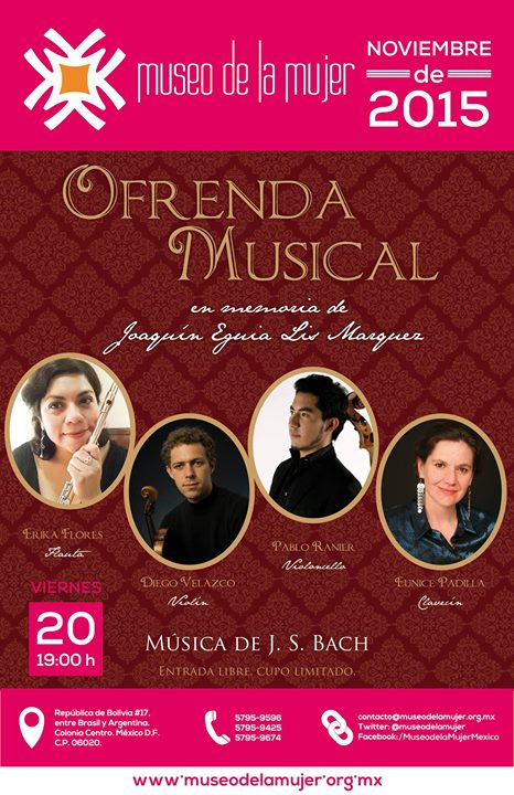 Ofrenda musical en memoria de Joaquín Eguía Lis Márquez