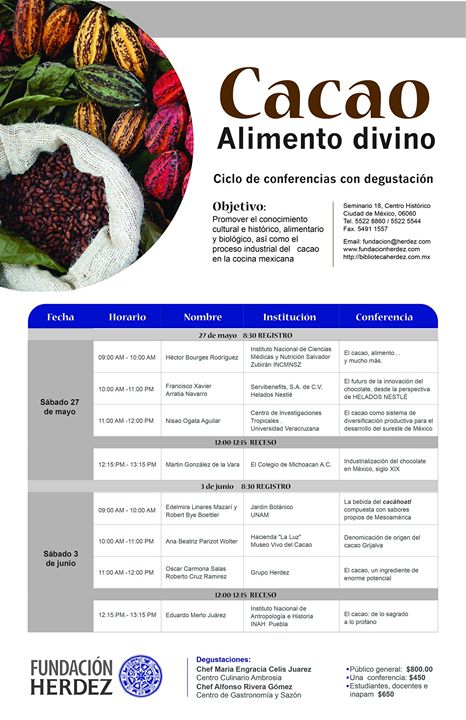 Ciclo de Conferencias Cacao alimento divino