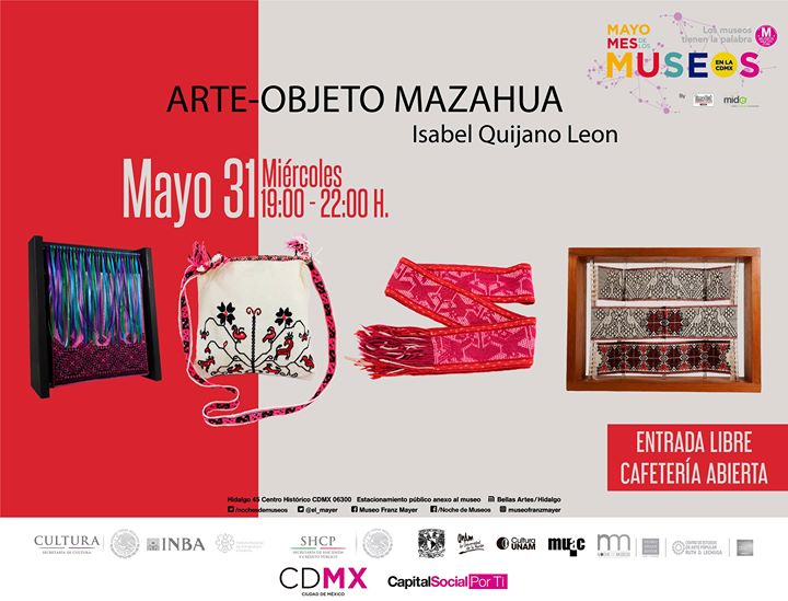 ¡Llega la noche de museos a 'Arte objeto mazahua'!
